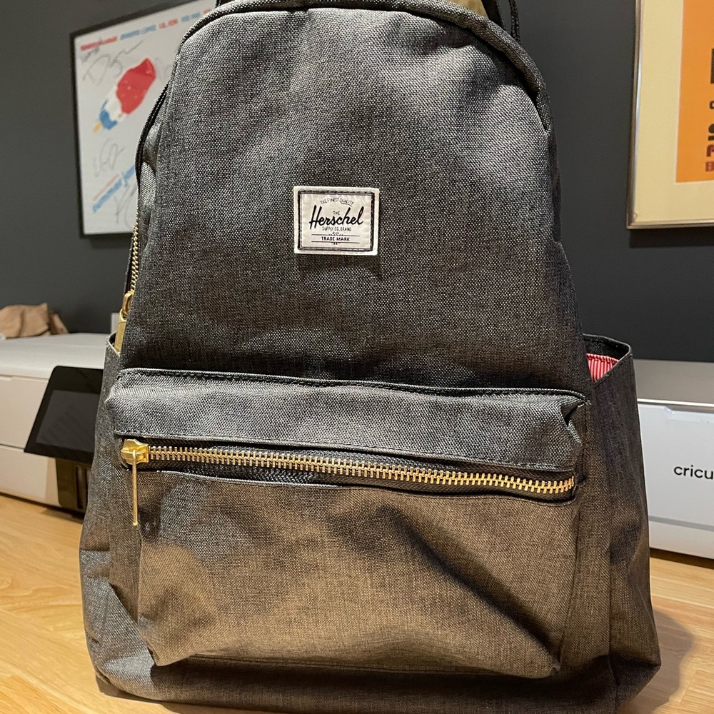 Herschel Supply Company Grey / Heather Denim Backpack with Gold Accents